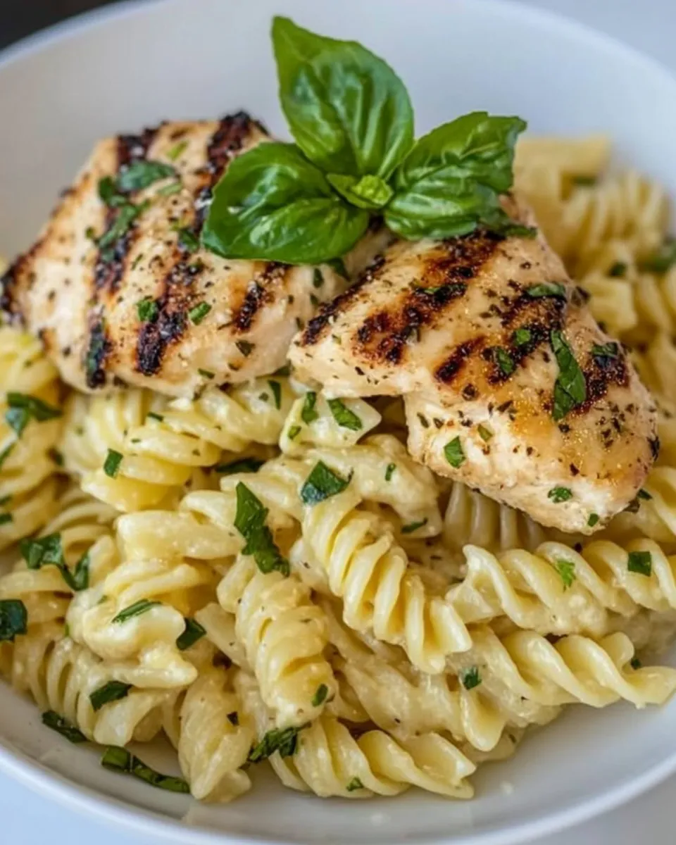 Classic Garlic Butter Pasta with Garlic Chicken image