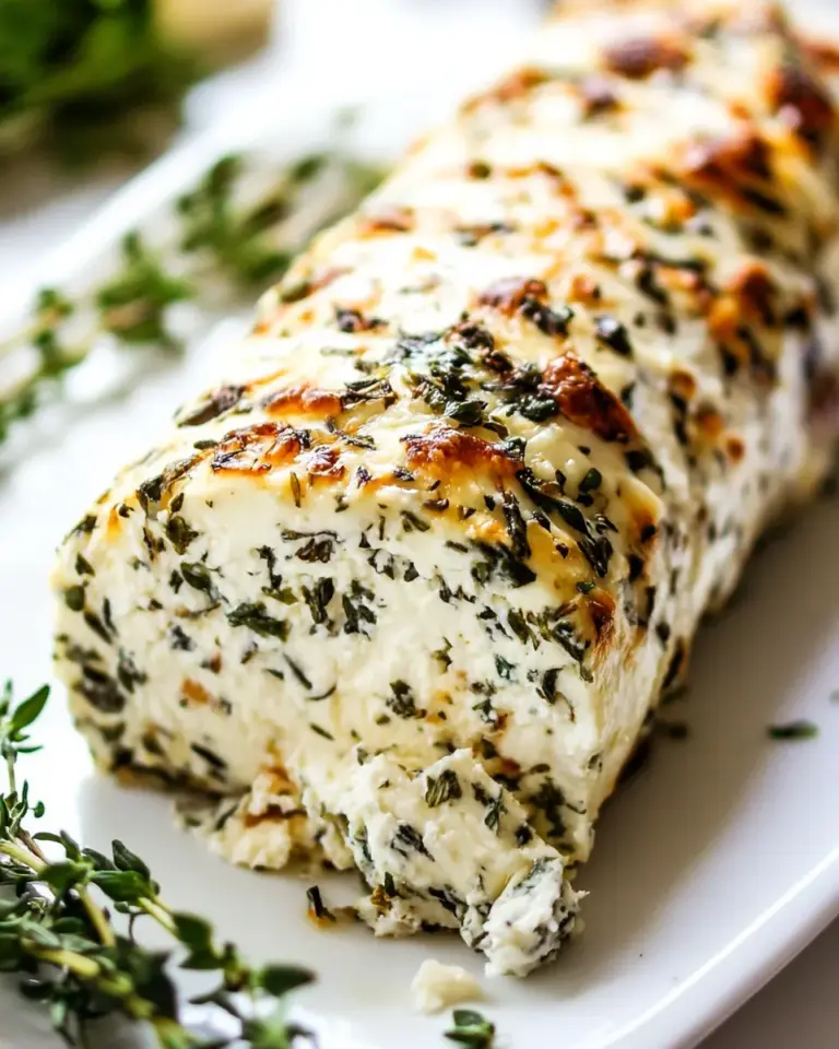 Homemade Garlic Herb Cheese Log photo