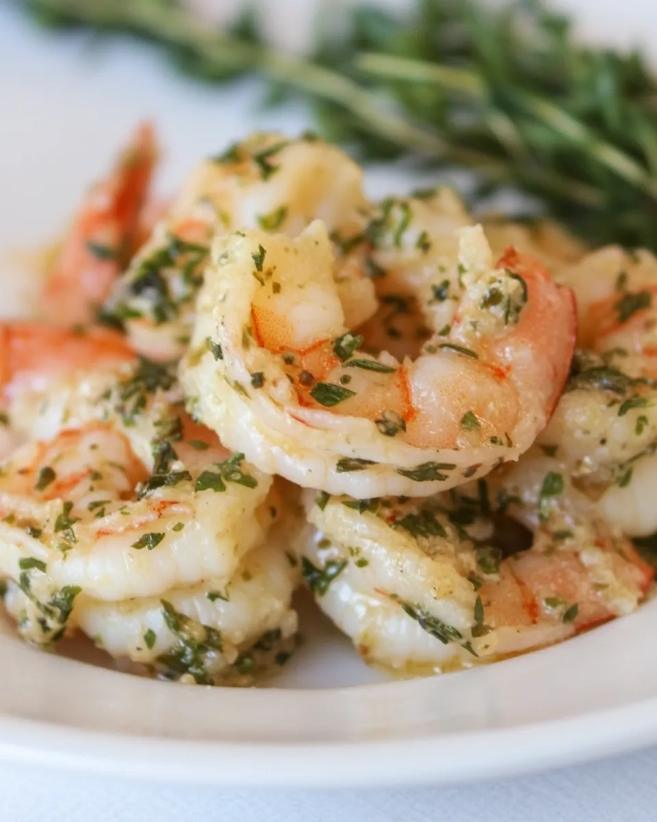 Quick Garlic and Herb Shrimp shot