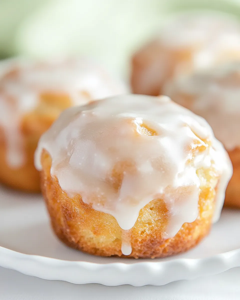 Easy Glazed Doughnut Muffins recipe photo