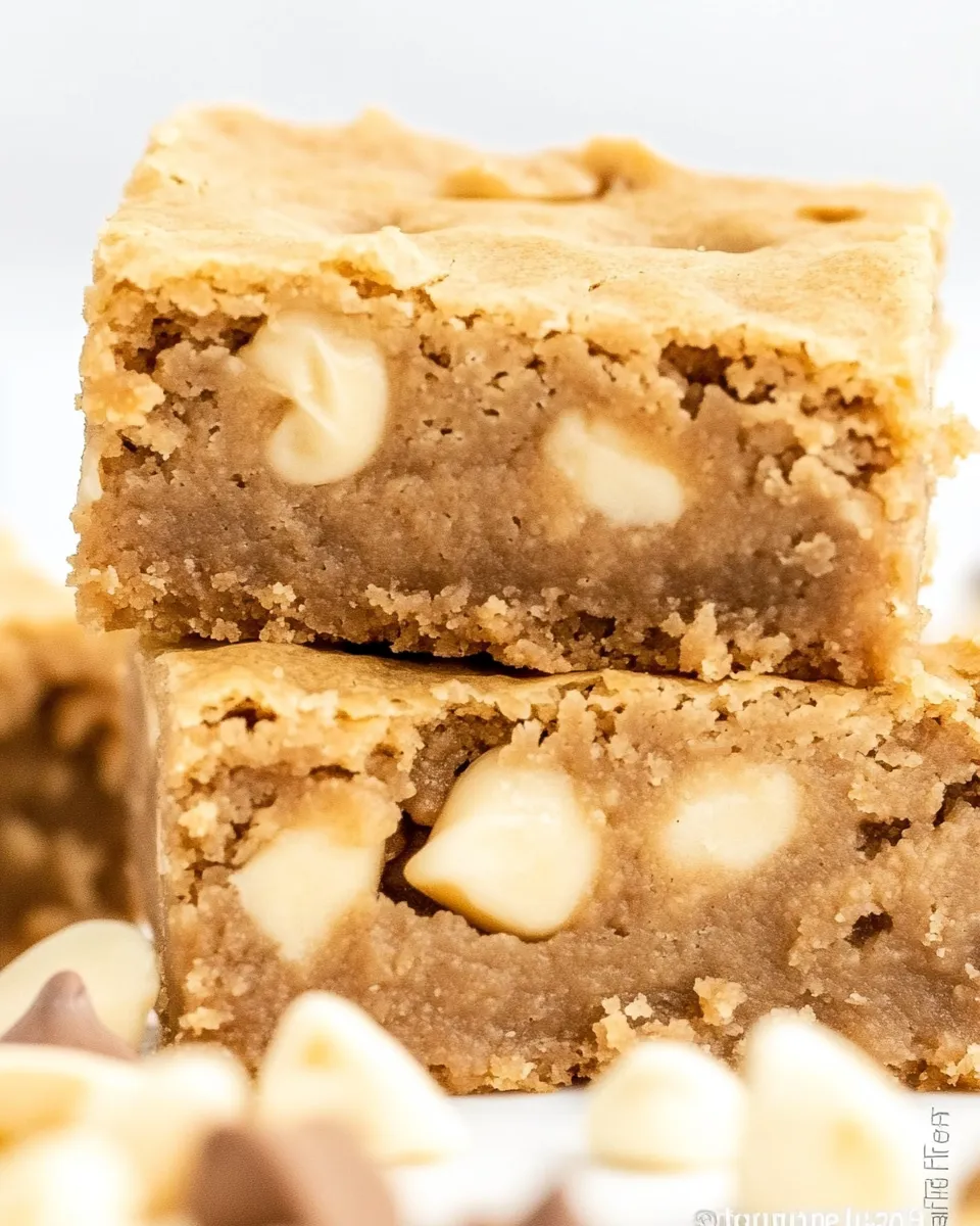 Easy Gluten Free Blondies recipe photo
