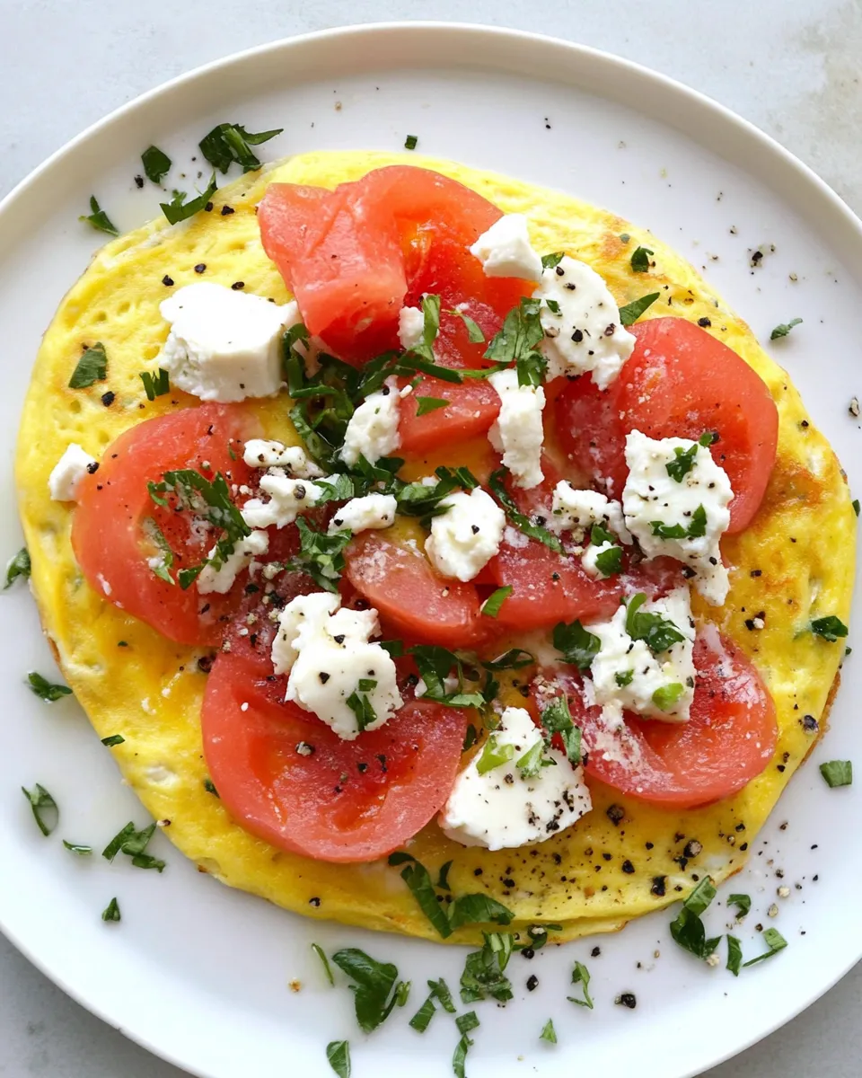 Homemade Goat Cheese Herb Omelet with Nova Lox photo