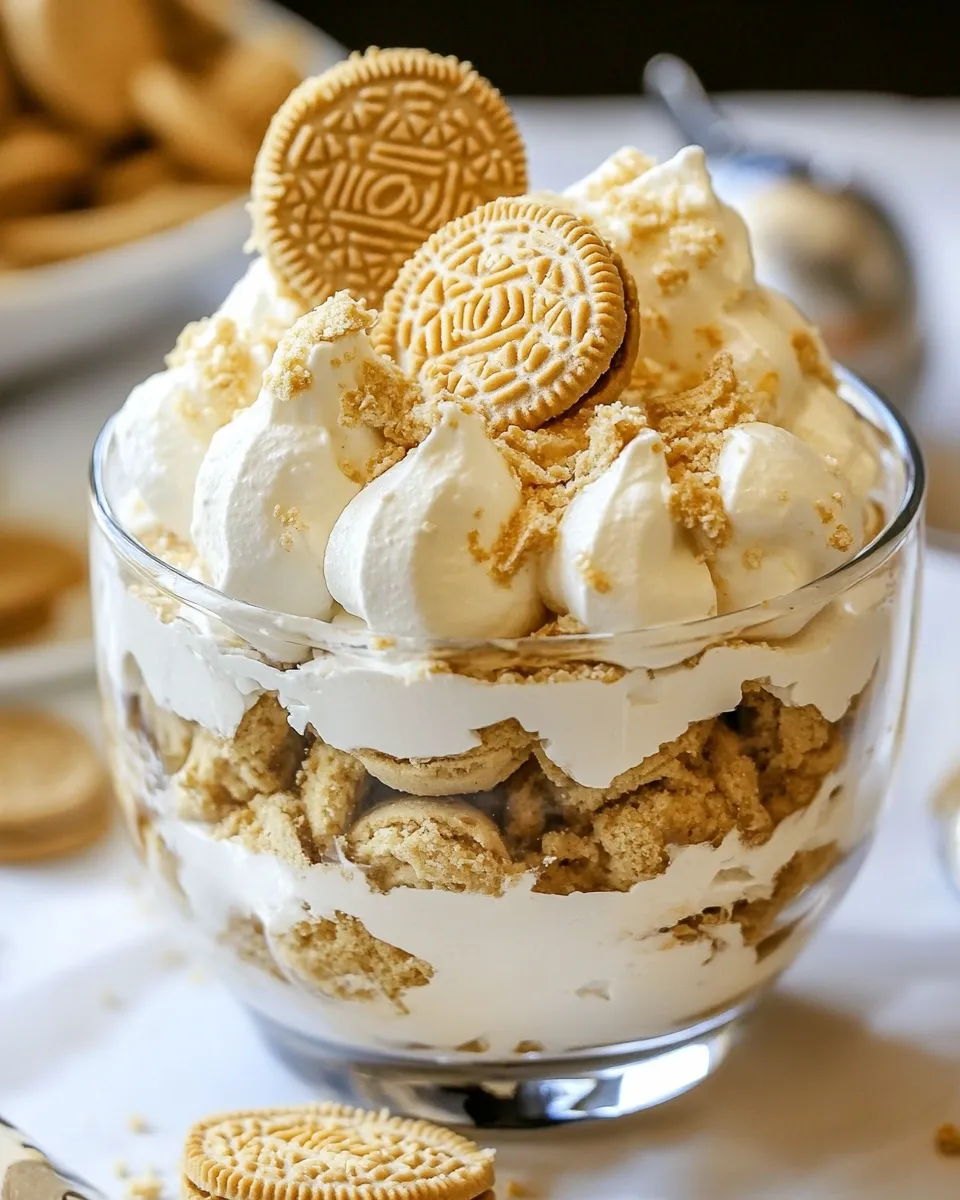 Delicious Golden Oreo Dream Salad shot