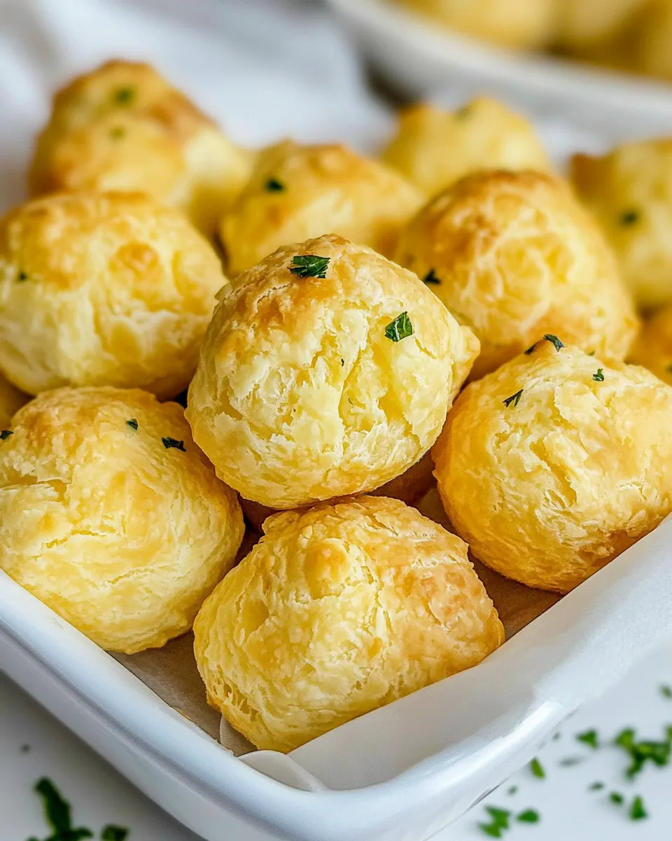 Easy Gougres (French Cheese Puffs) recipe photo