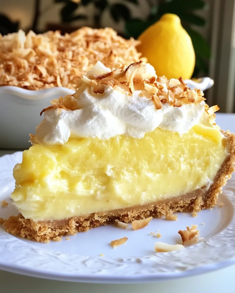 Delicious Grandmas Coconut Cream Pie shot