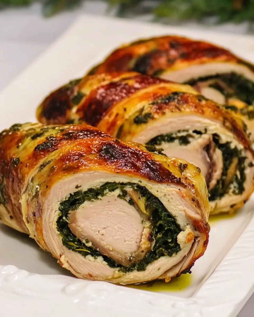 Classic Greek-Style Chicken Roulade image