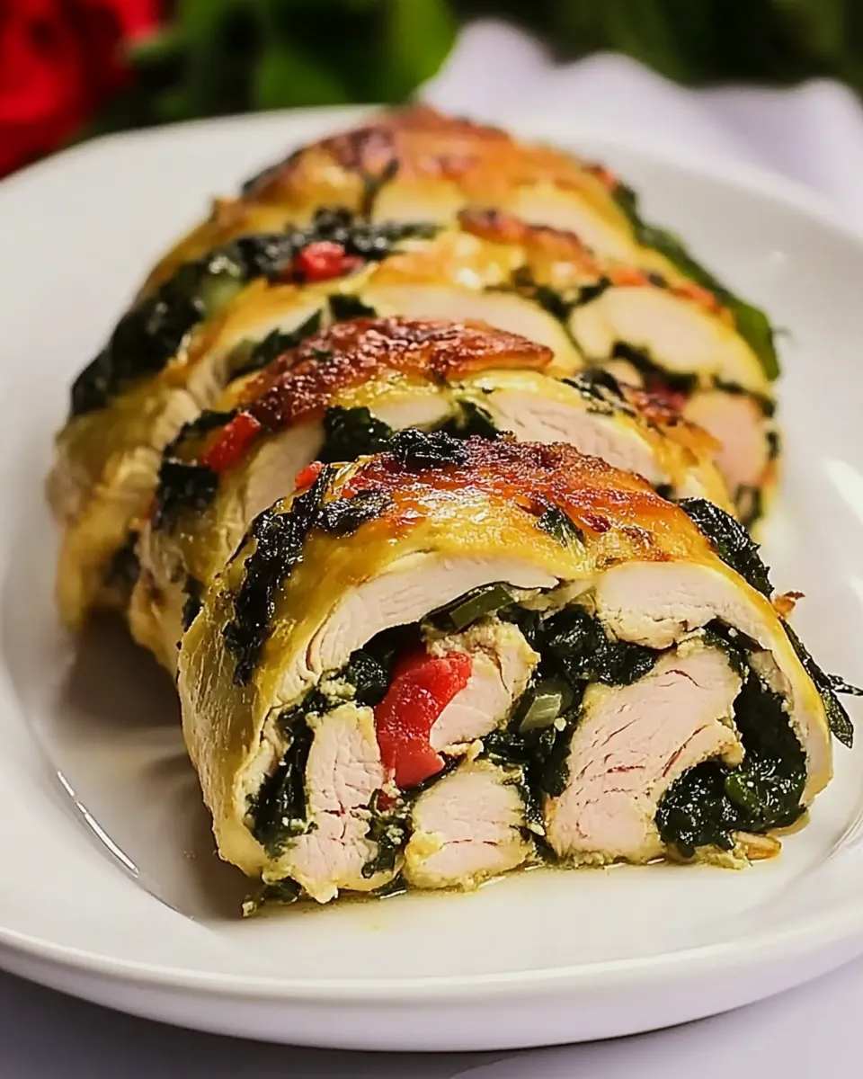 Easy Greek-Style Chicken Roulade recipe photo