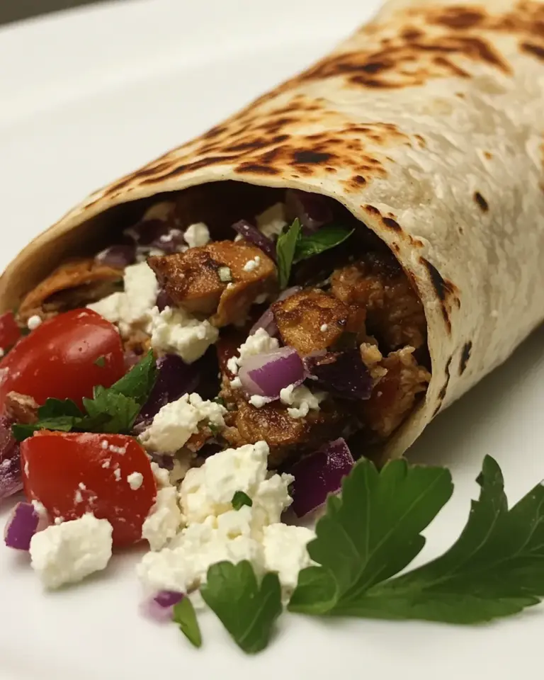 Homemade Greek Turkey Wraps photo