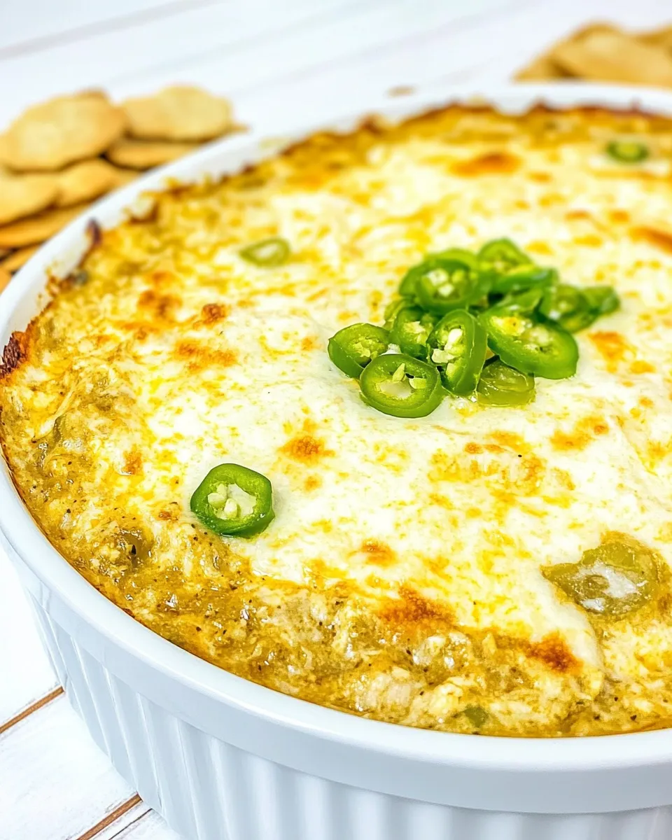 Easy Green Chile Chicken Dip recipe photo