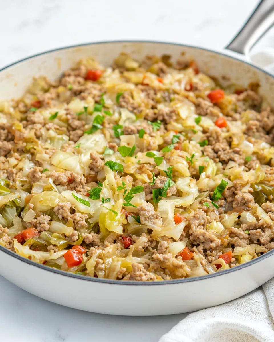 Easy Ground Turkey Cabbage Skillet photo