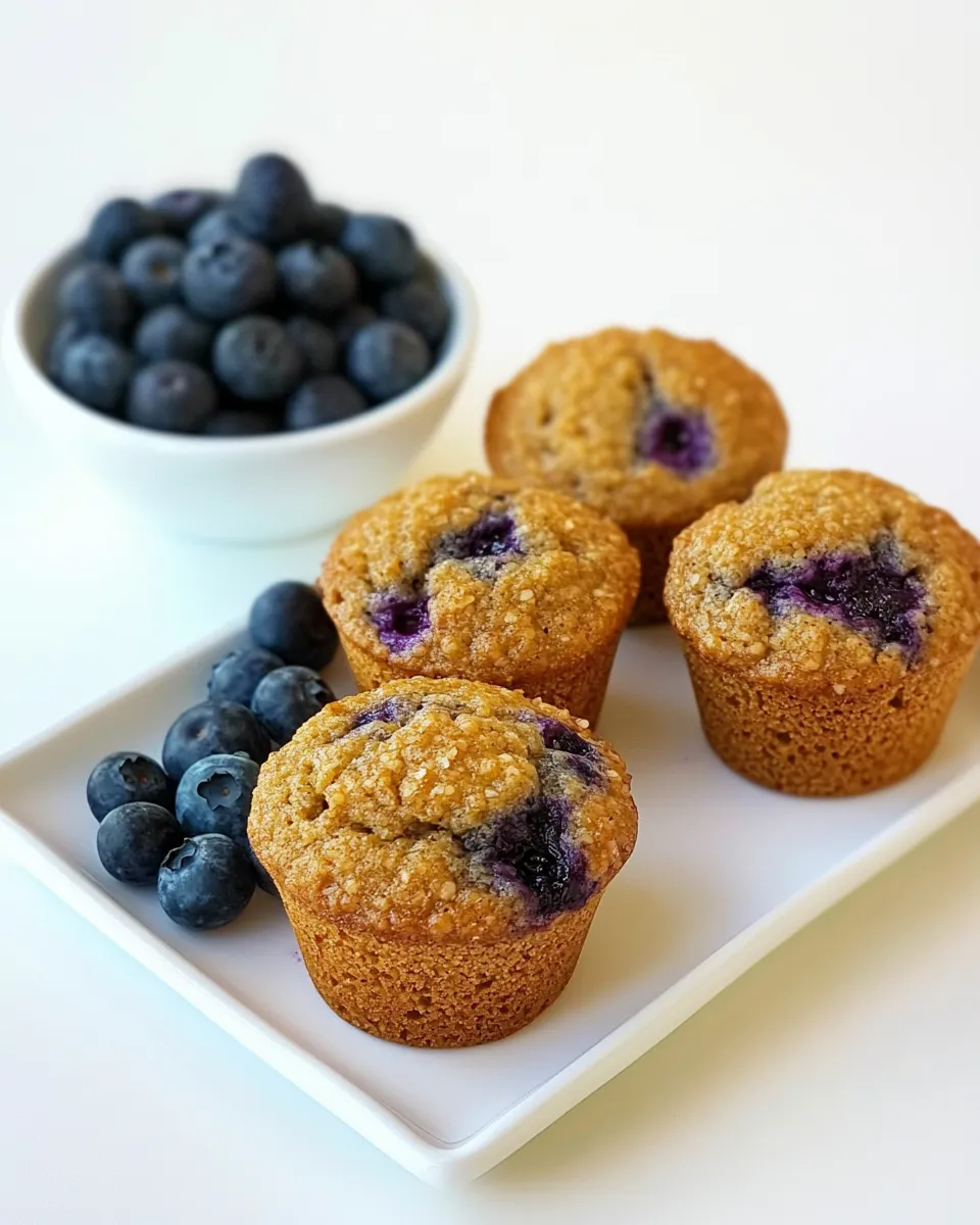 Delicious Healthier Blueberry Muffins image