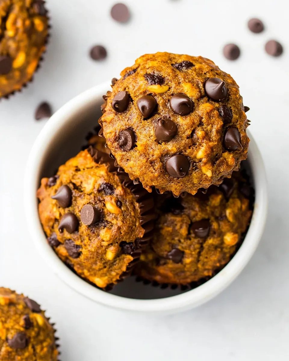 Classic Healthy Banana Chocolate Chip Muffins image