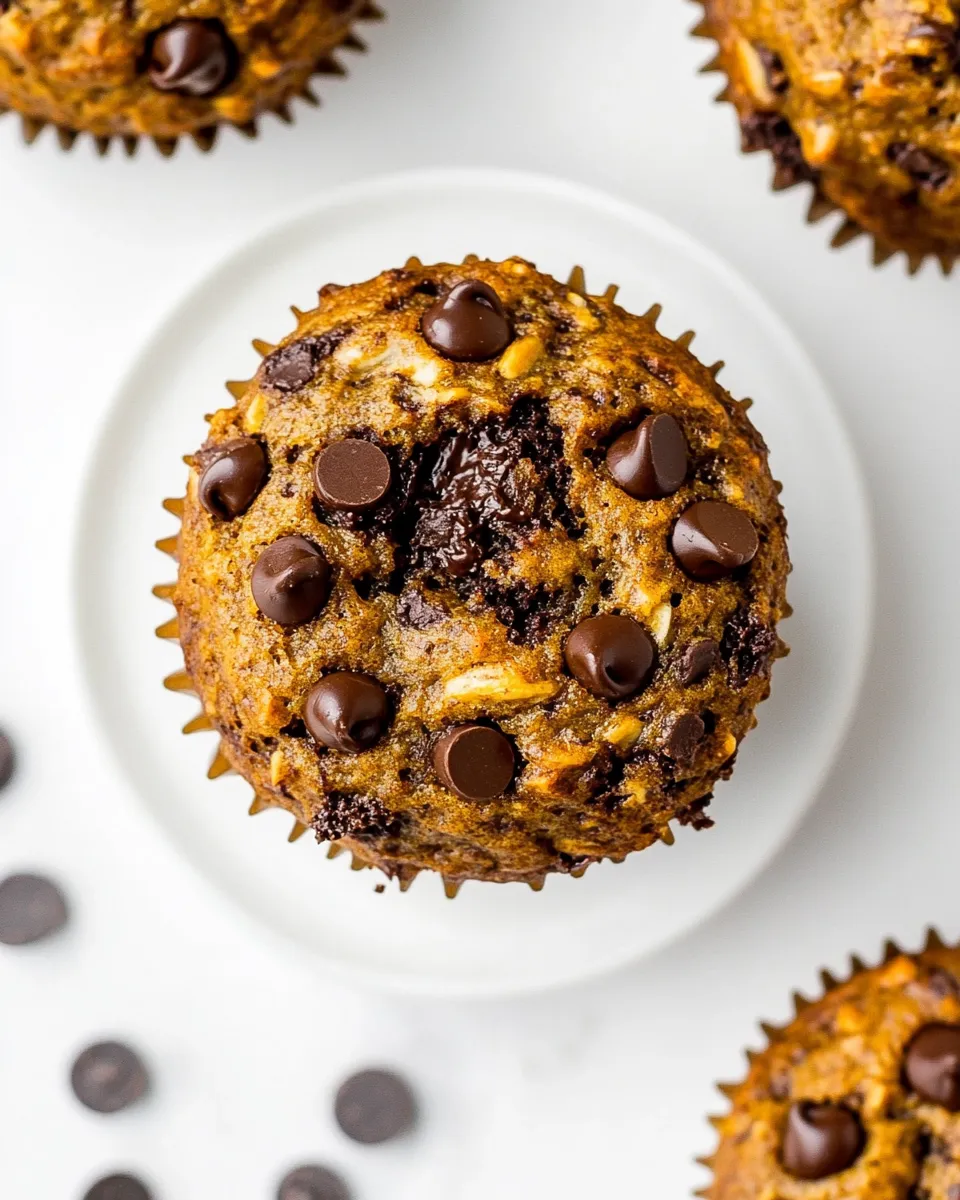 Easy Healthy Banana Chocolate Chip Muffins recipe photo