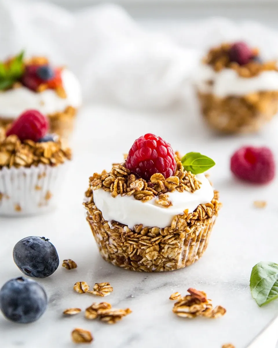 Easy Healthy Breakfast Granola Yogurt Cups image