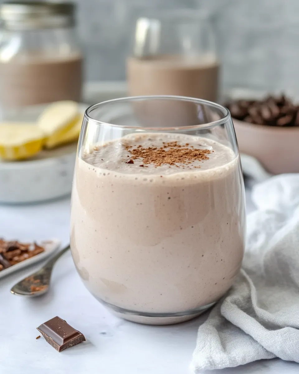 Delicious Healthy Chocolate Protein Smoothie image