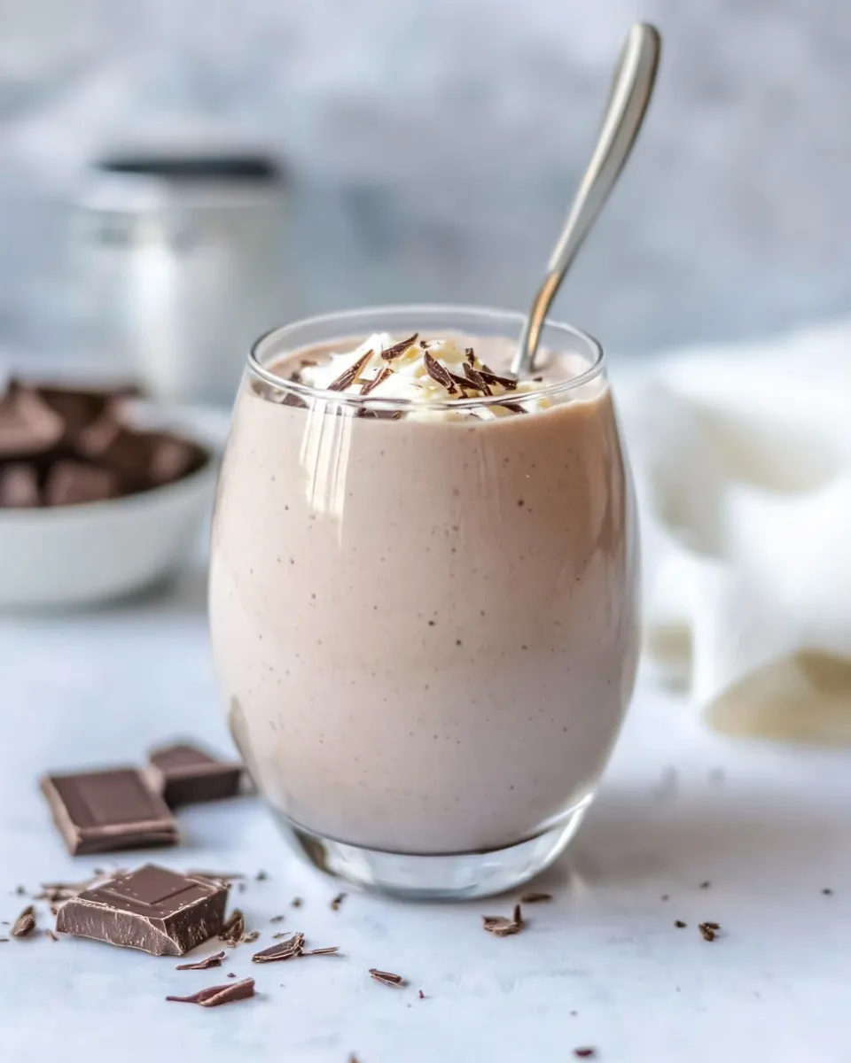 Easy Healthy Chocolate Protein Smoothie recipe photo