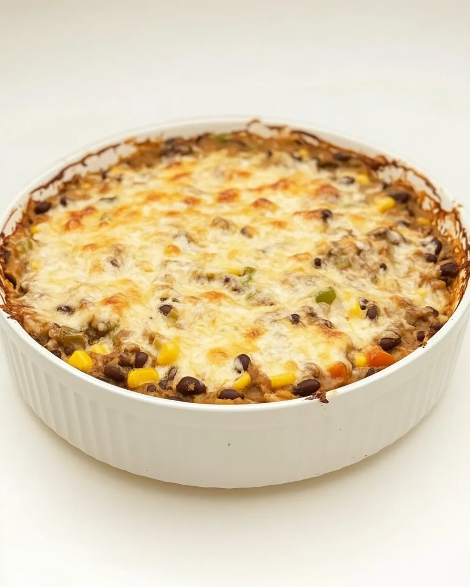 Easy Healthy Mexican Black Bean Casserole shot