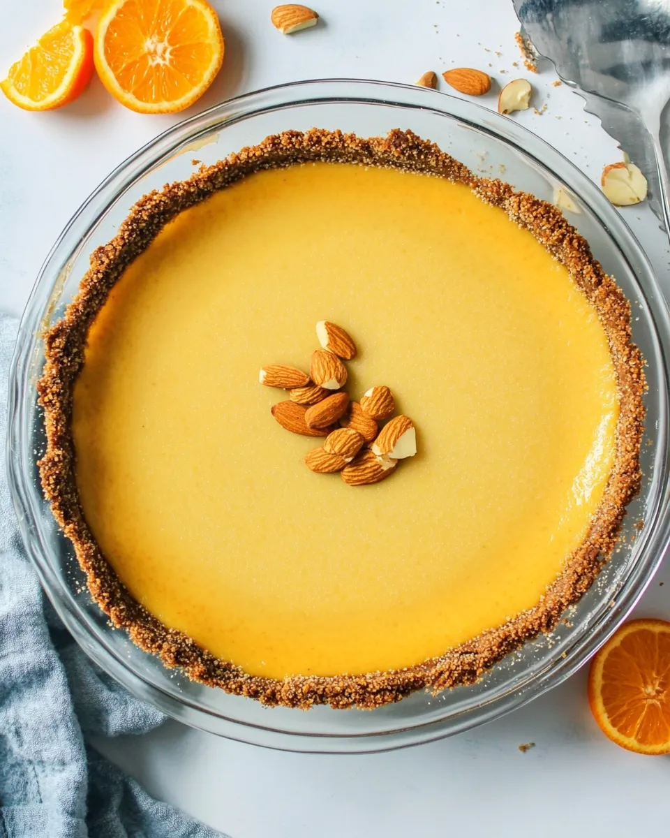 Best Healthy Orange Pie With Almond Crust shot