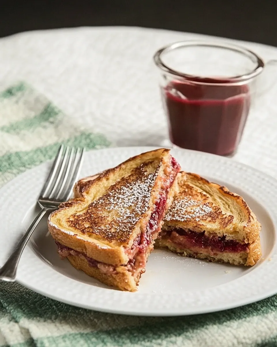 Easy Healthy Stuffed French Toast With PB & J recipe photo
