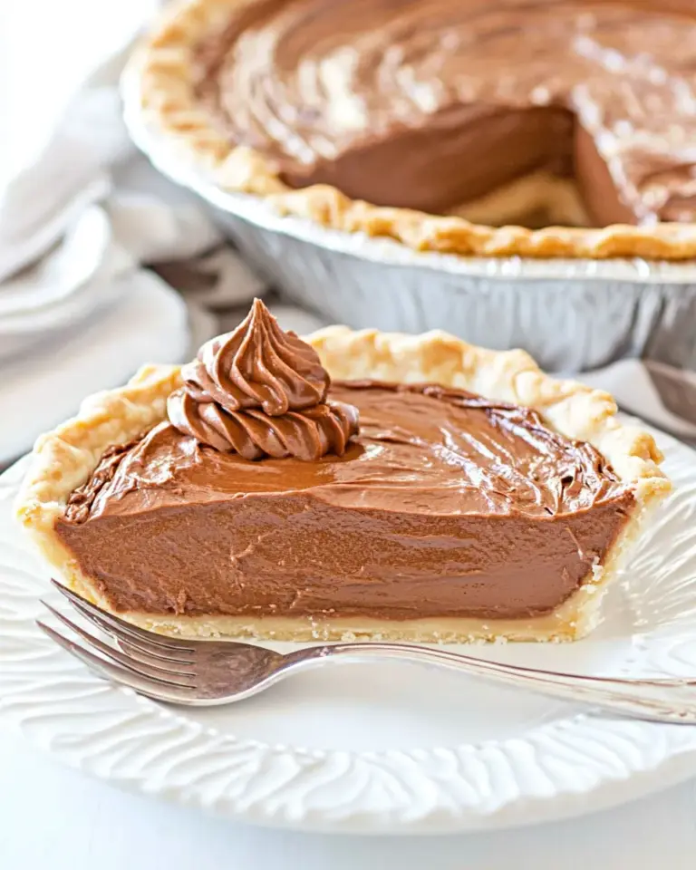 Homemade Chocolate Cream Pie photo