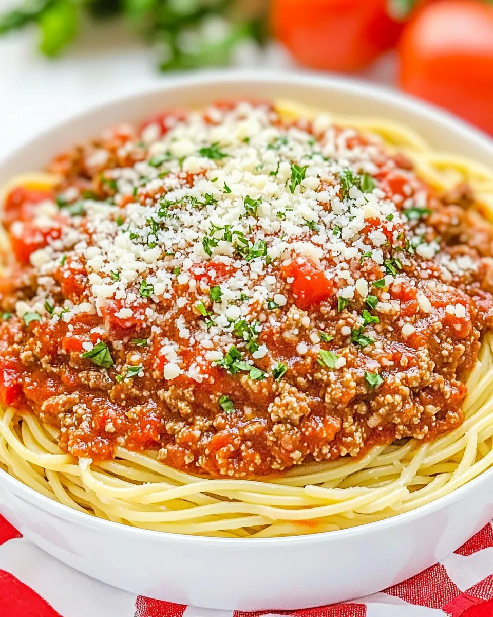 Classic Homemade Spaghetti Meat Sauce: Family Favorite image