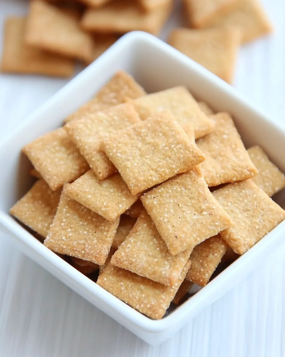 Classic Homemade Wheat Thins recipe photo