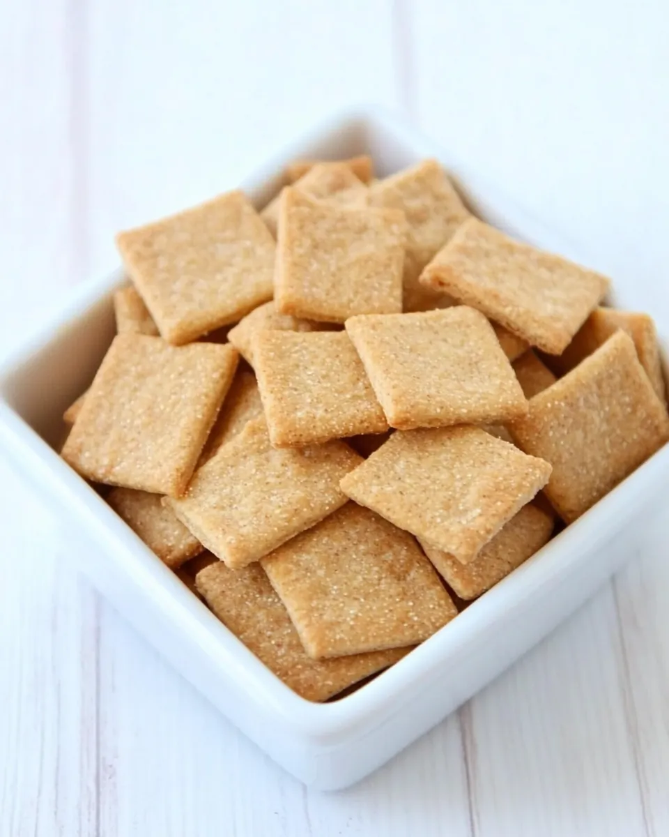 Healthy Homemade Wheat Thins shot
