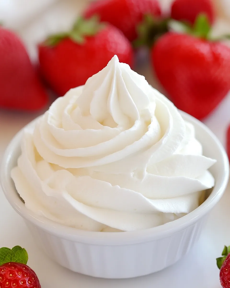 Quick Homemade Whipped Cream shot