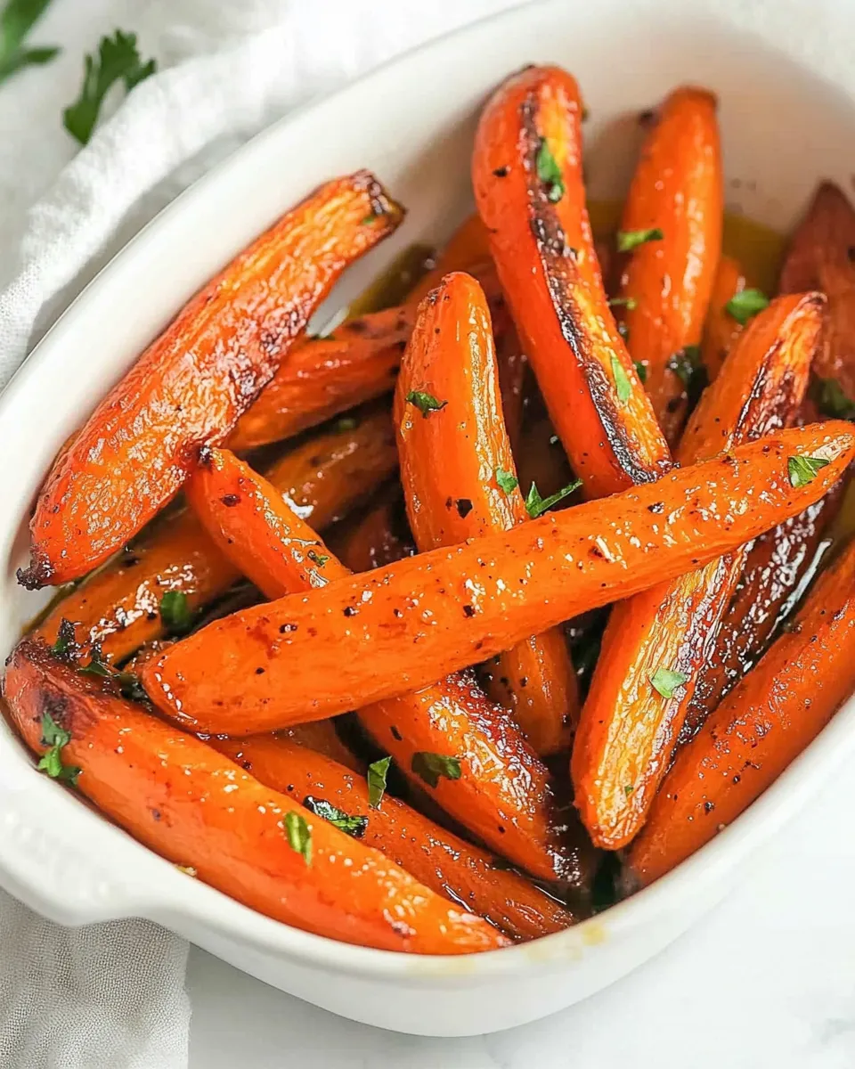 Homemade Honey Balsamic Roasted Carrots photo