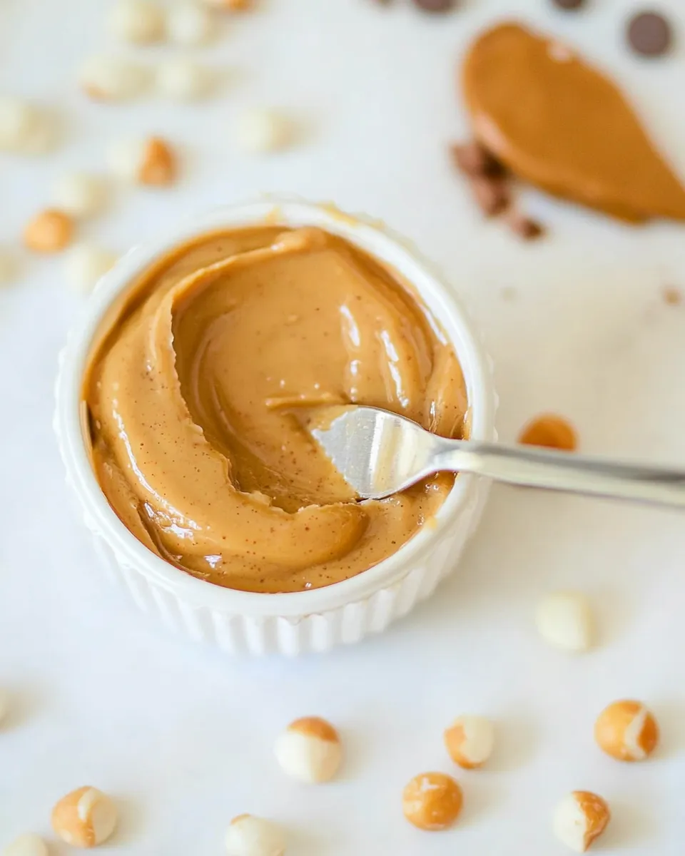 Delicious Honey Roasted Butterscotch White Chocolate Peanut Butter image
