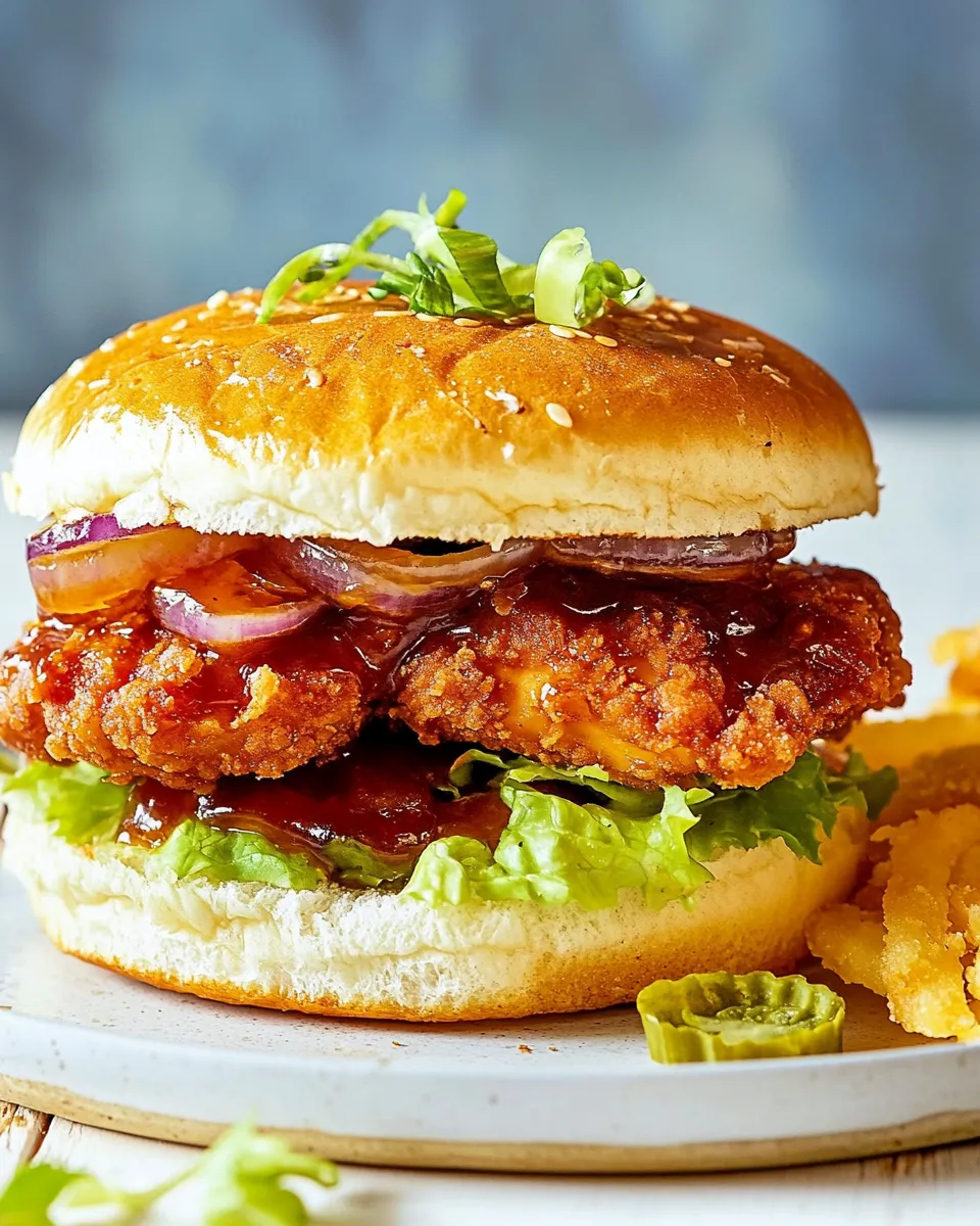 Easy Hot Honey Chicken Sandwich recipe photo