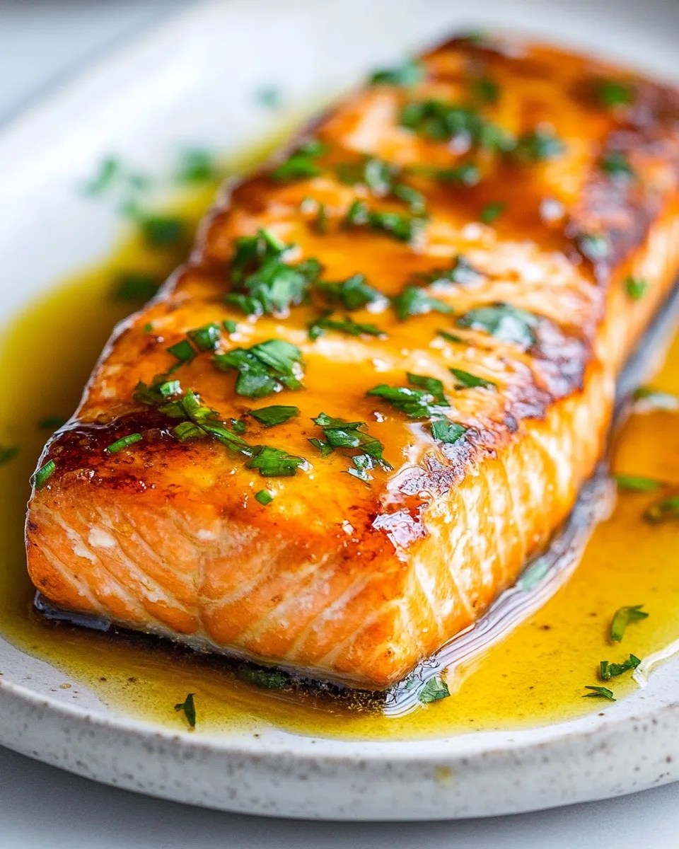 Delicious Hot Honey Salmon image