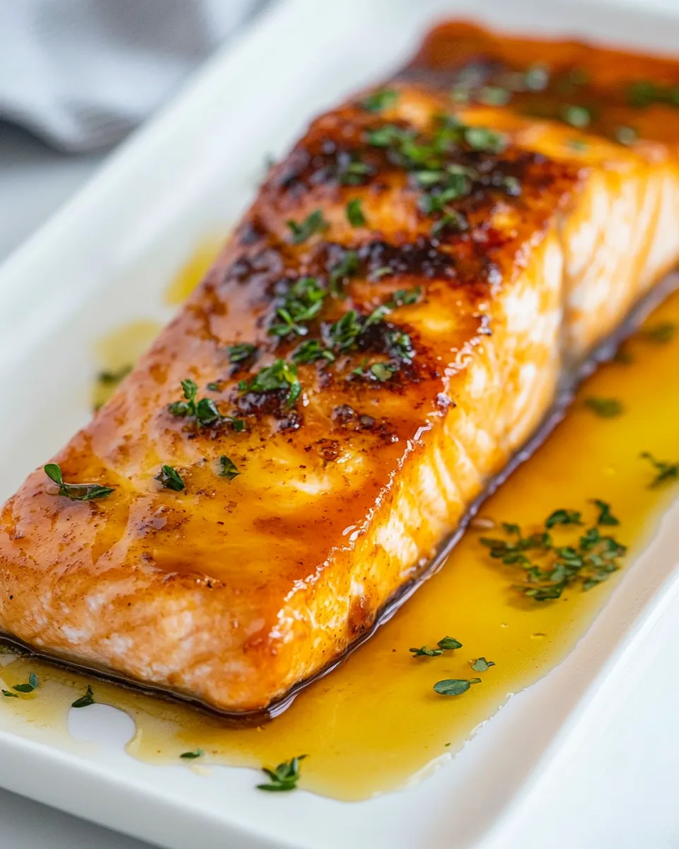 Quick Hot Honey Salmon dish photo