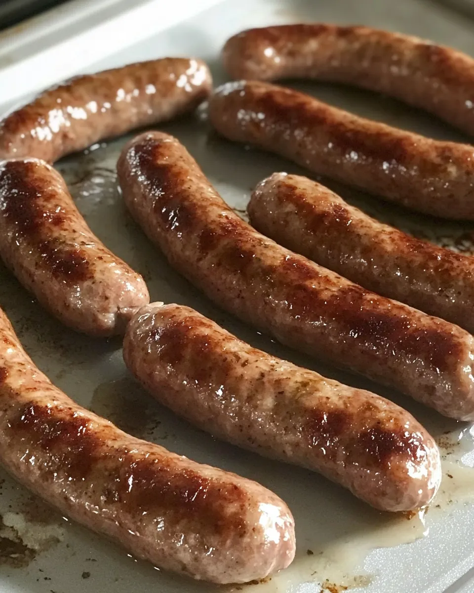 Quick How to Cook Breakfast Sausage Links in the Oven shot