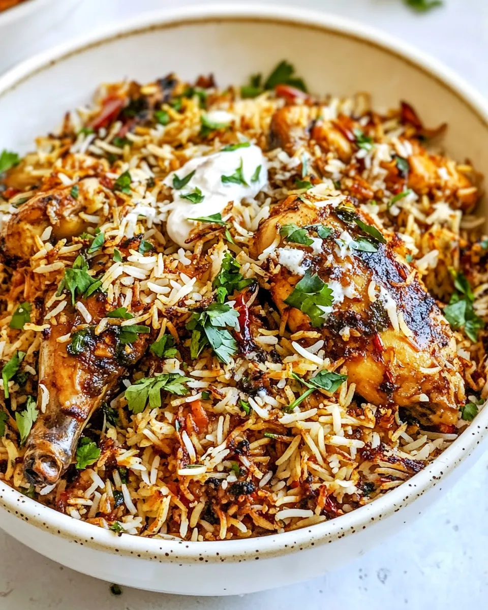 Easy How to Make Biryani Chicken shot