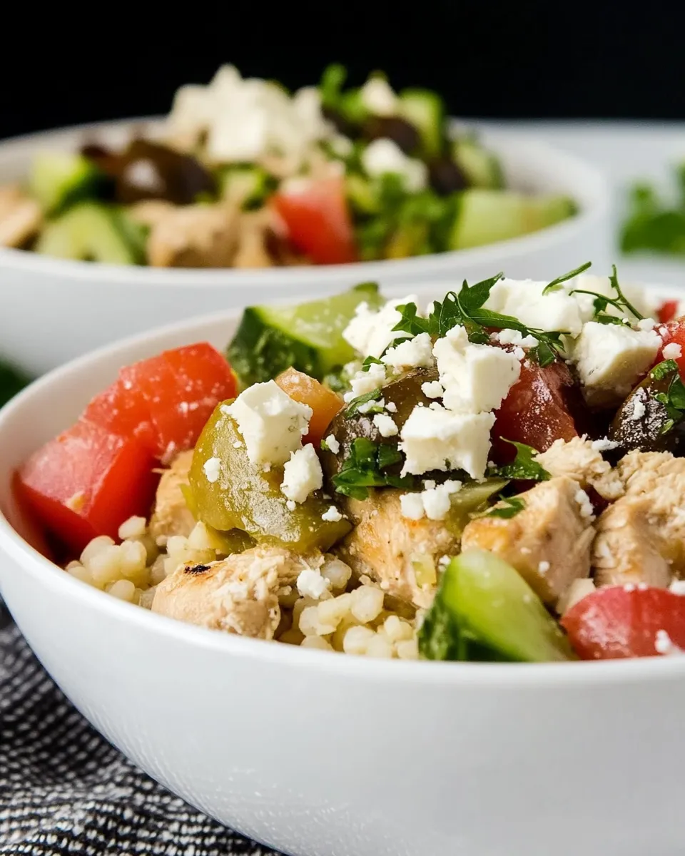 Easy Instant Pot Greek Chicken Bowls photo
