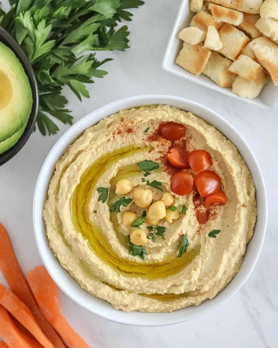 Easy Instant Pot Hummus food shot