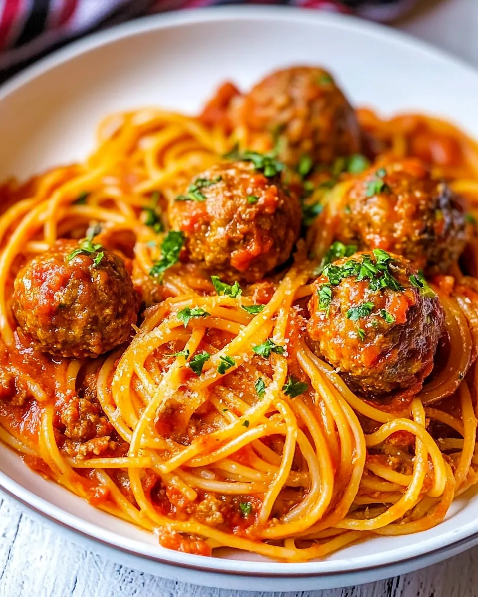 Delicious Instant Pot Spaghetti and Meatballs recipe image
