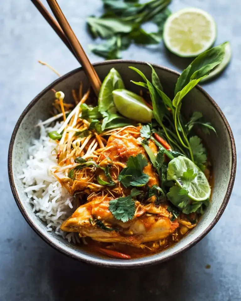 Perfect Instant Pot Thai Lemongrass Chicken. food shot