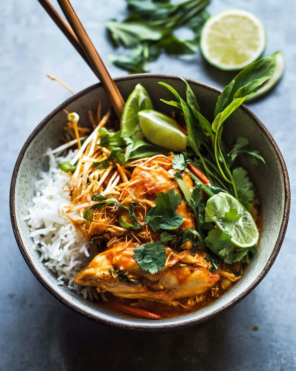 Perfect Instant Pot Thai Lemongrass Chicken. food shot