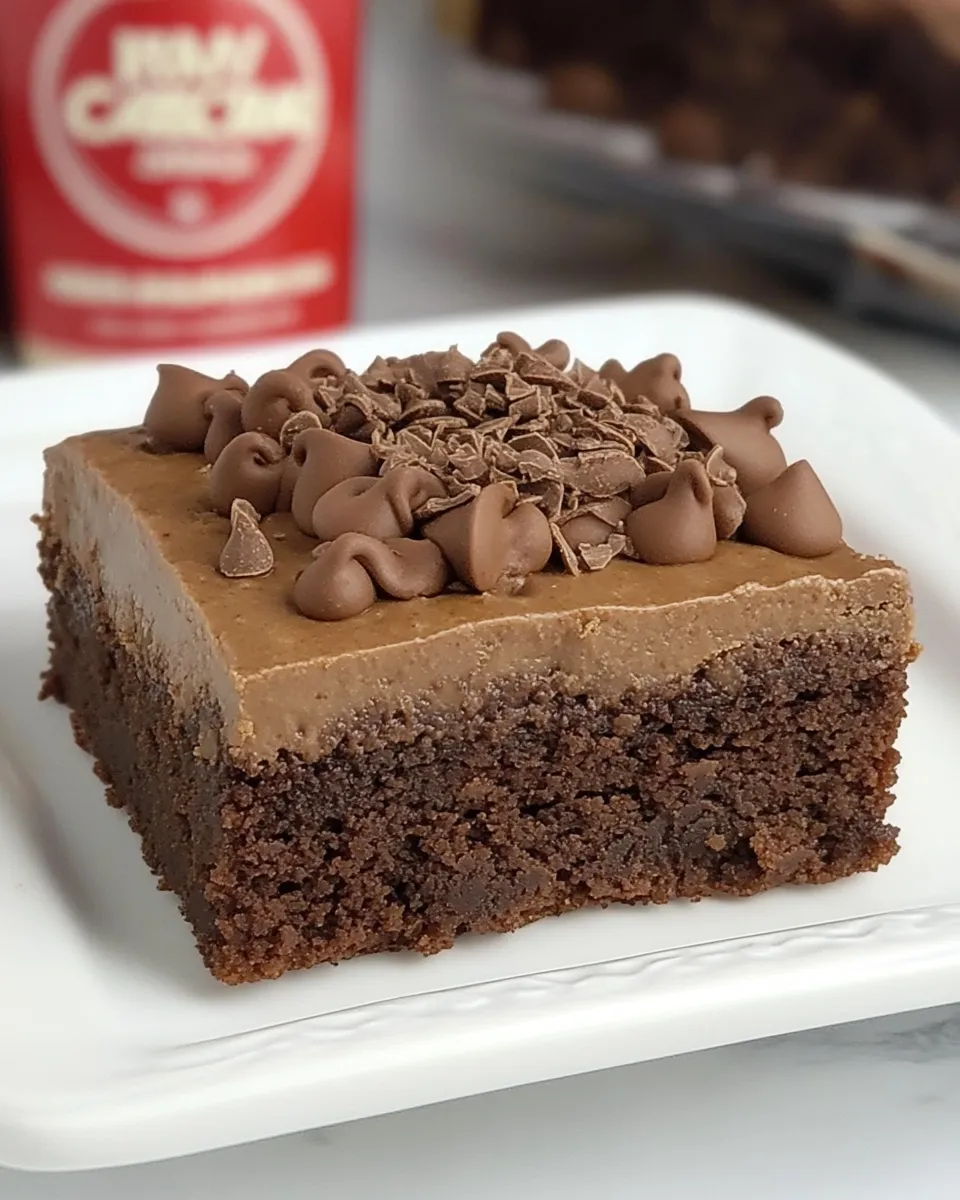 Delicious Irish Cream Brownies shot