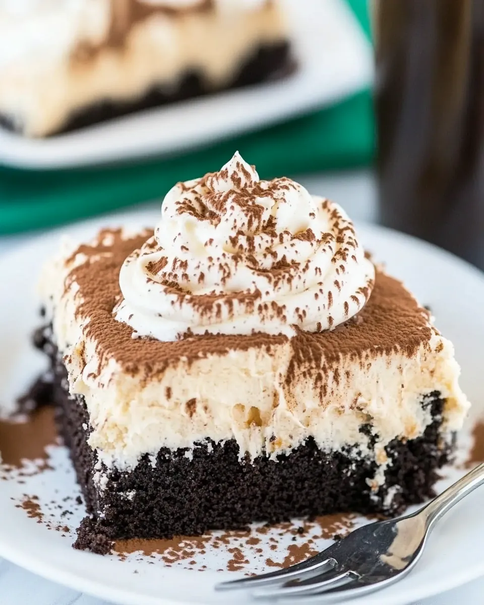 Easy Irish Cream Poke Cake recipe photo