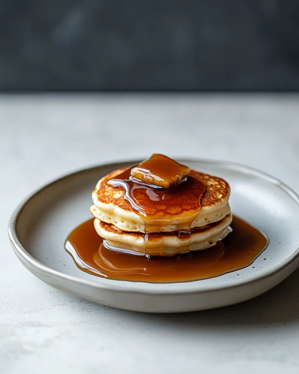 Homemade Japanese Souffl Pancakes with Maple, Honey & Miso Butter photo