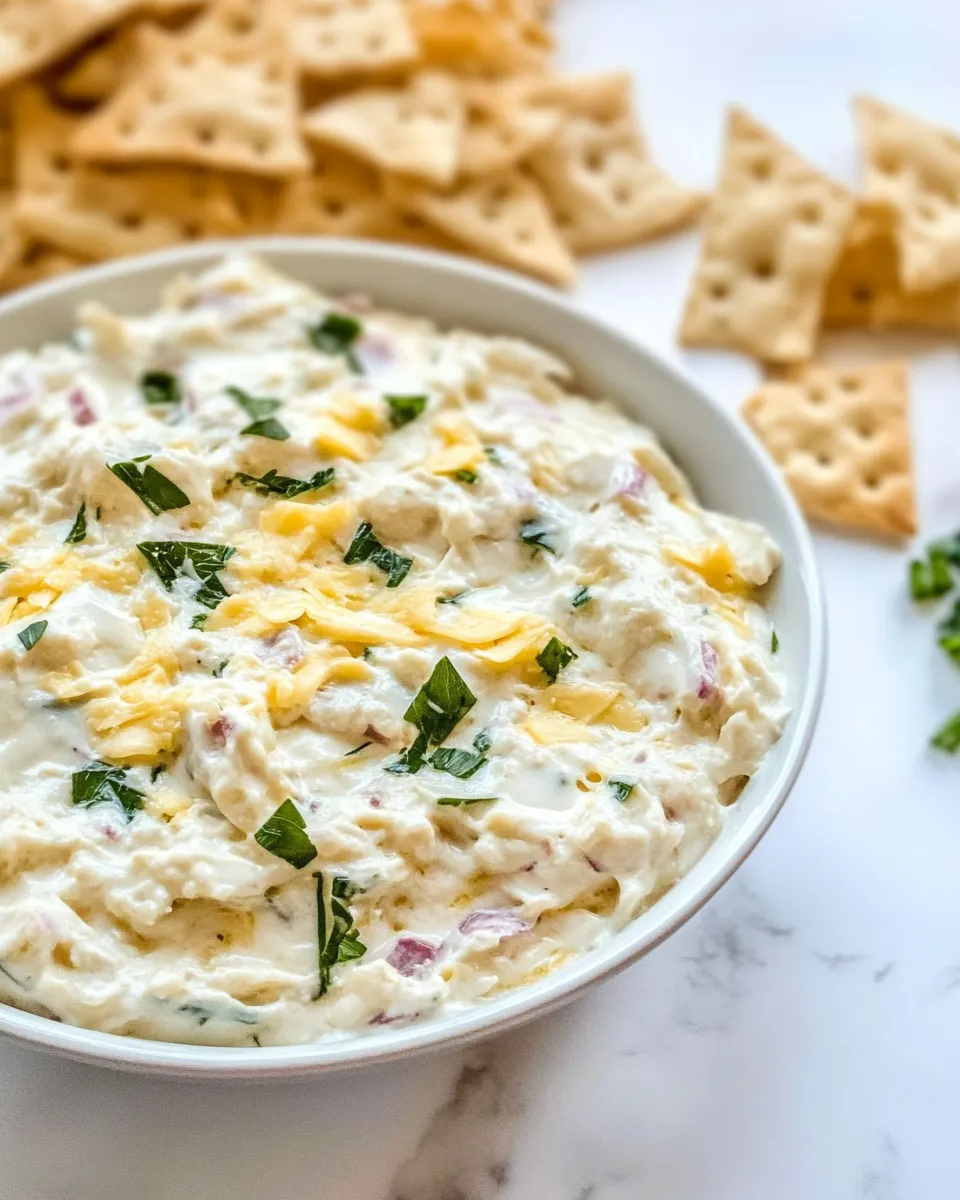 Delicious Jarlsberg Cheese Dip shot