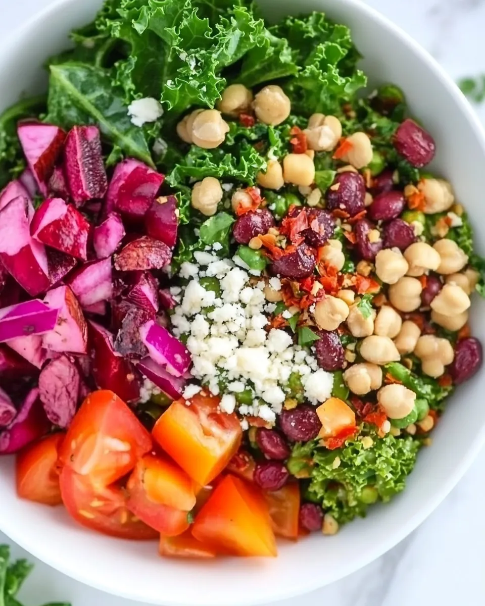 Classic Kale Superfood Power Salad (Vegan!) image