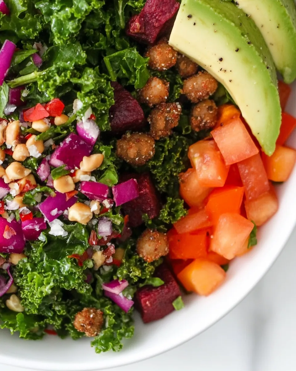Easy Kale Superfood Power Salad (Vegan!) recipe photo