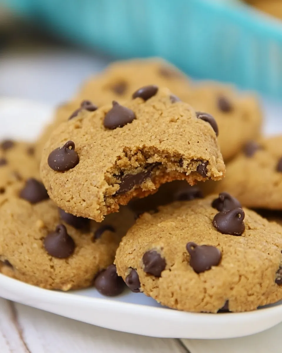 Homemade Keto Almond Butter Cookies with Chocolate Chips photo