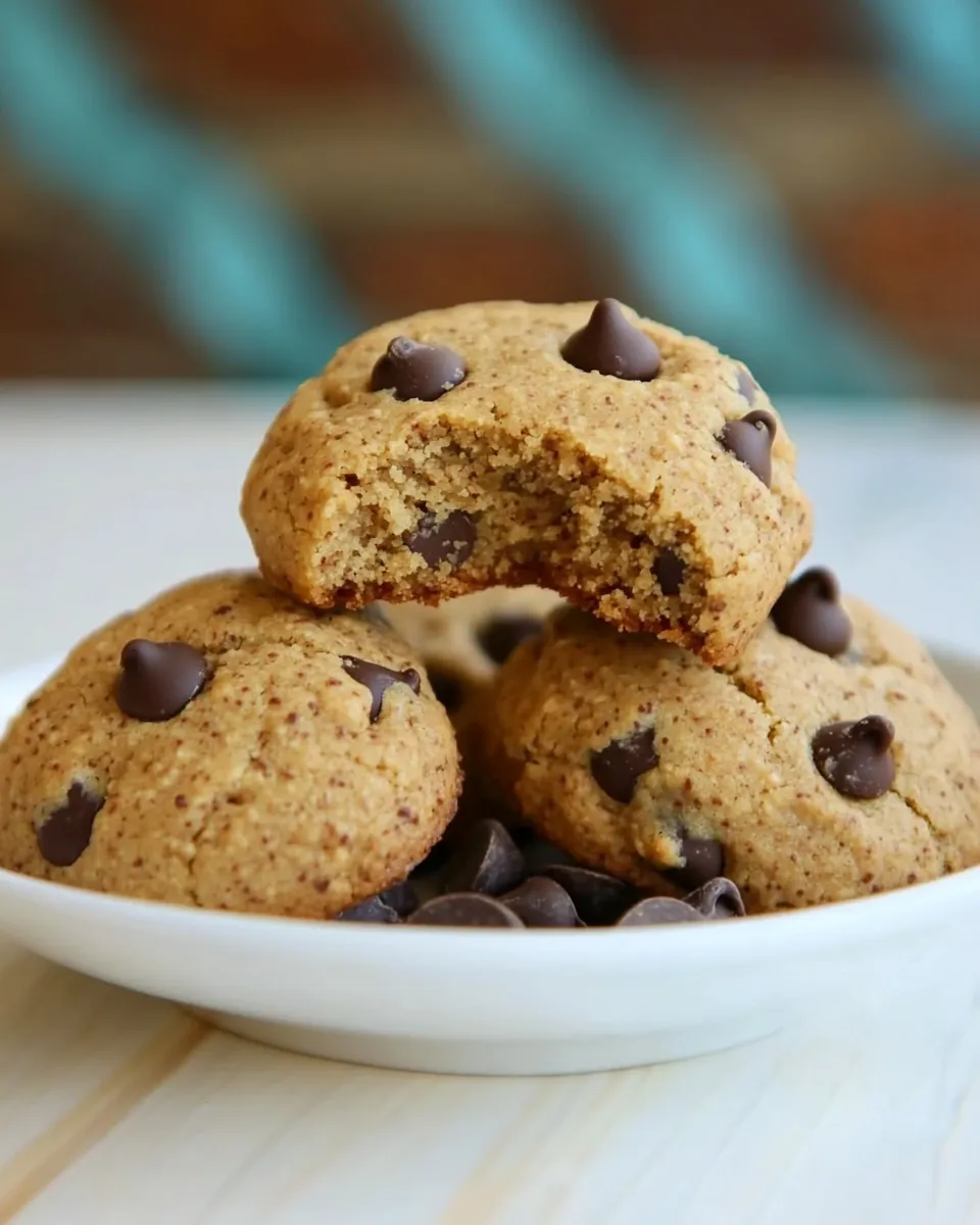 Classic Keto Almond Butter Cookies with Chocolate Chips image
