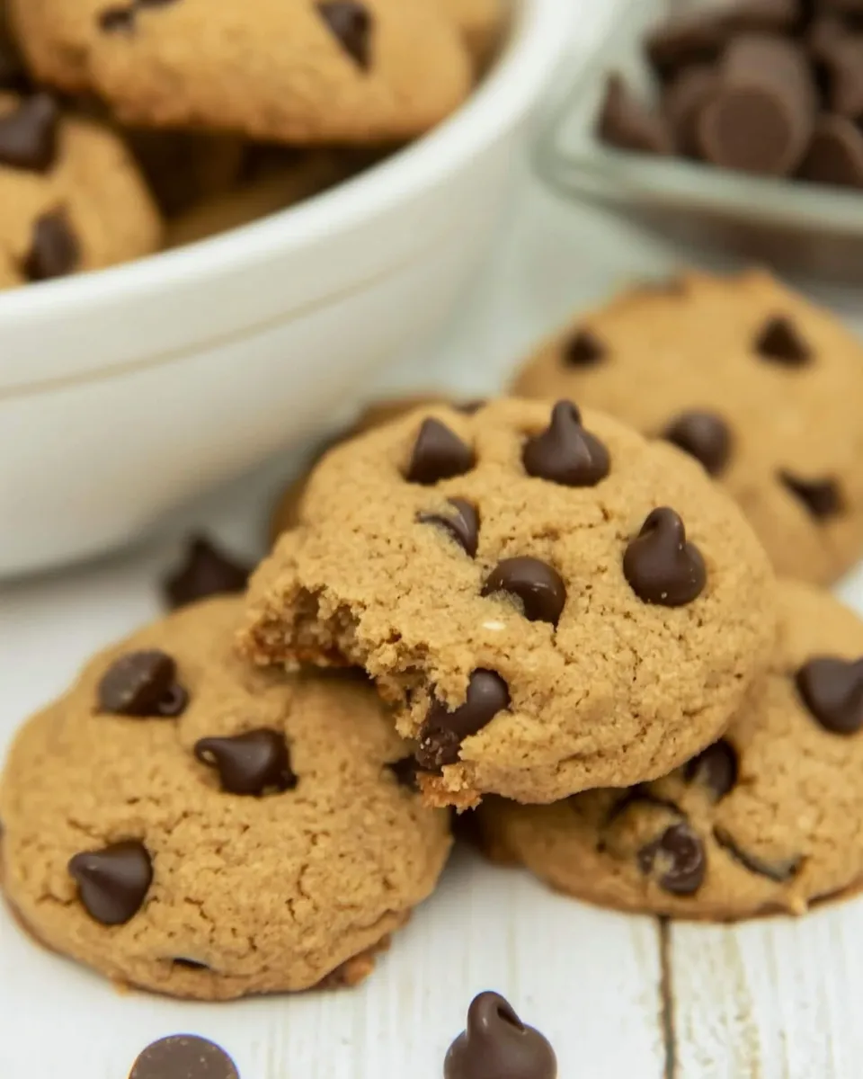 Easy Keto Almond Butter Cookies with Chocolate Chips recipe photo