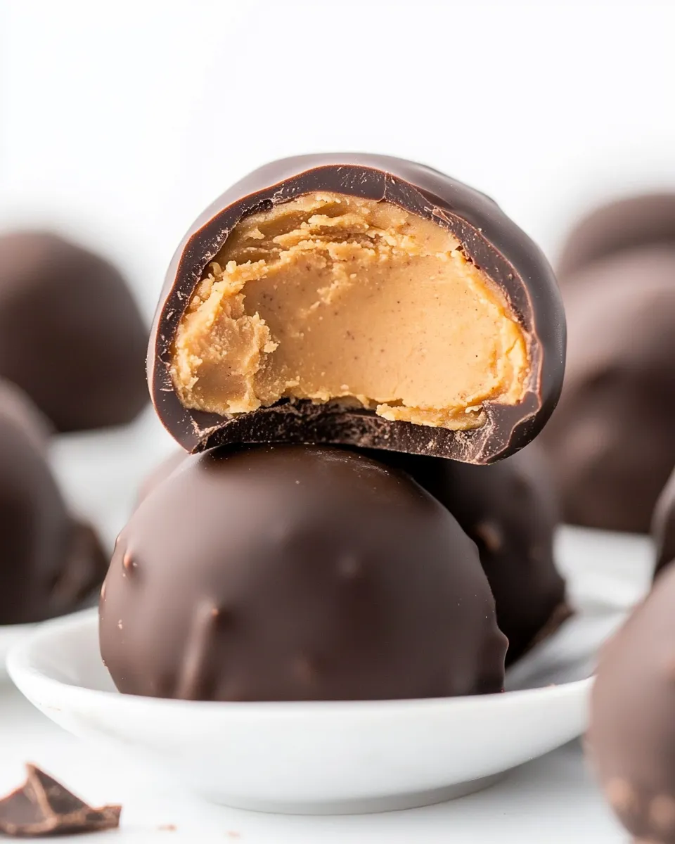 Classic Keto Chocolate Peanut Butter Balls image
